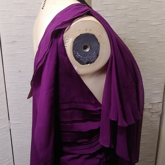 Purple Silk Occasional Dress Bloomingdale - Picture 7 of 14